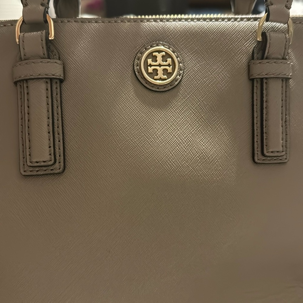 Gray Tory Burch purse